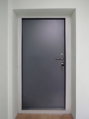 Серая глухая дверь Серая глухая дверь