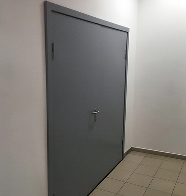 Двупольная серая дверь ei-60