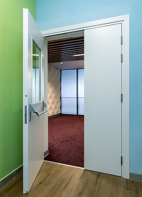 Дверь с ручкой антипаника