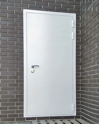 Белая стальная дверь