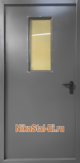 Однопольная противопожарная дверь с остеклением ei-60 Однопольная противопожарная дверь с остеклением ei-60