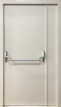Полуторная глухая противопожарная дверь ei-60 с ручкой Антипаника