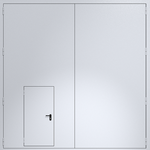 Промышленные противопожарные ворота из сэндвич-панелей 5000х5000 мм